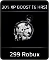 30% EXP Boost (6 Hours)